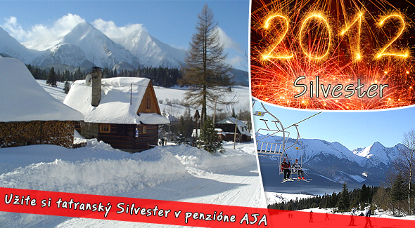 Silvester v Belianských Tatrách Fotka zľavy: 7 dňový silvestrovský pobyt v Belianských Tatrách len za 220€. Privítajte príchod Nového Roka 2012 v Penzióne Aja. Bohatý program, výborné jedlo a príjemná atmosféra až so 43% zľavou.